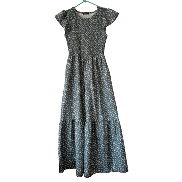 Ofeefan Dresses & Skirts - Ofeefan Green Floral Boho Maxi Dress